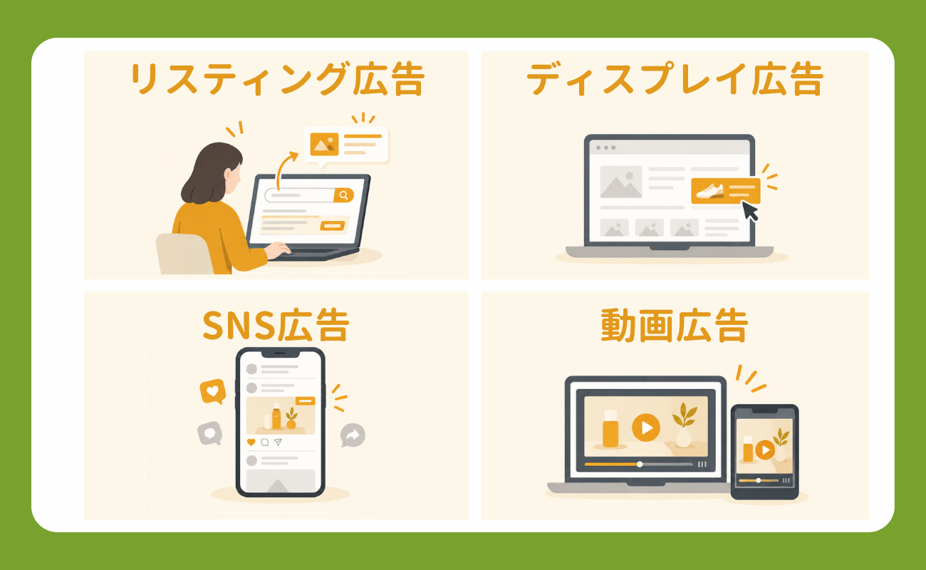 未経験から『広告運用』へ  必要なスキルや向いている人、やりがい等を解説2広告の種類